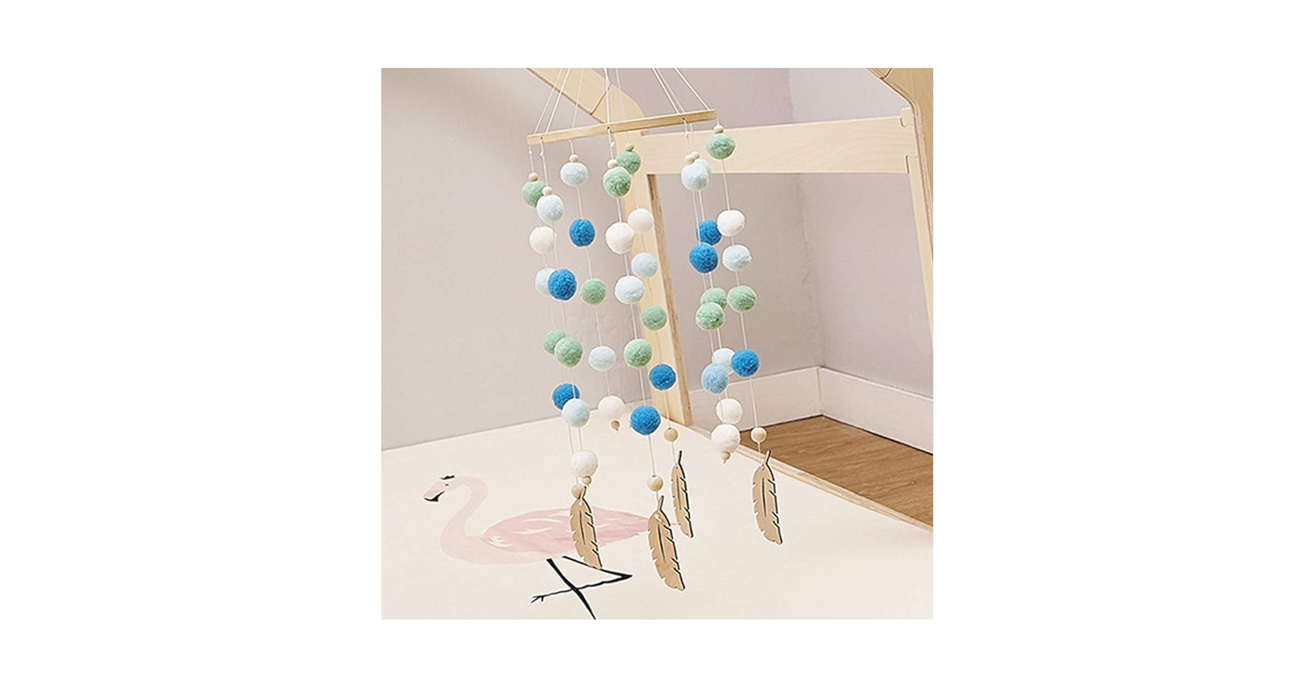 木製カラフルストリップモビール 木製カラフルストリップモビール 木製カラフルストリップモビール