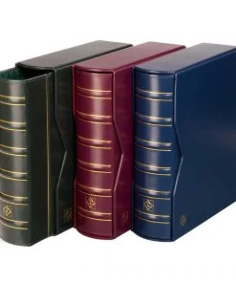 Leuchtturm 332730 Vario Giant - Raccoglitore ad Anelli di Alta qualità dal Design Classico da riempire, incl. Custodia Protettiva - Blu