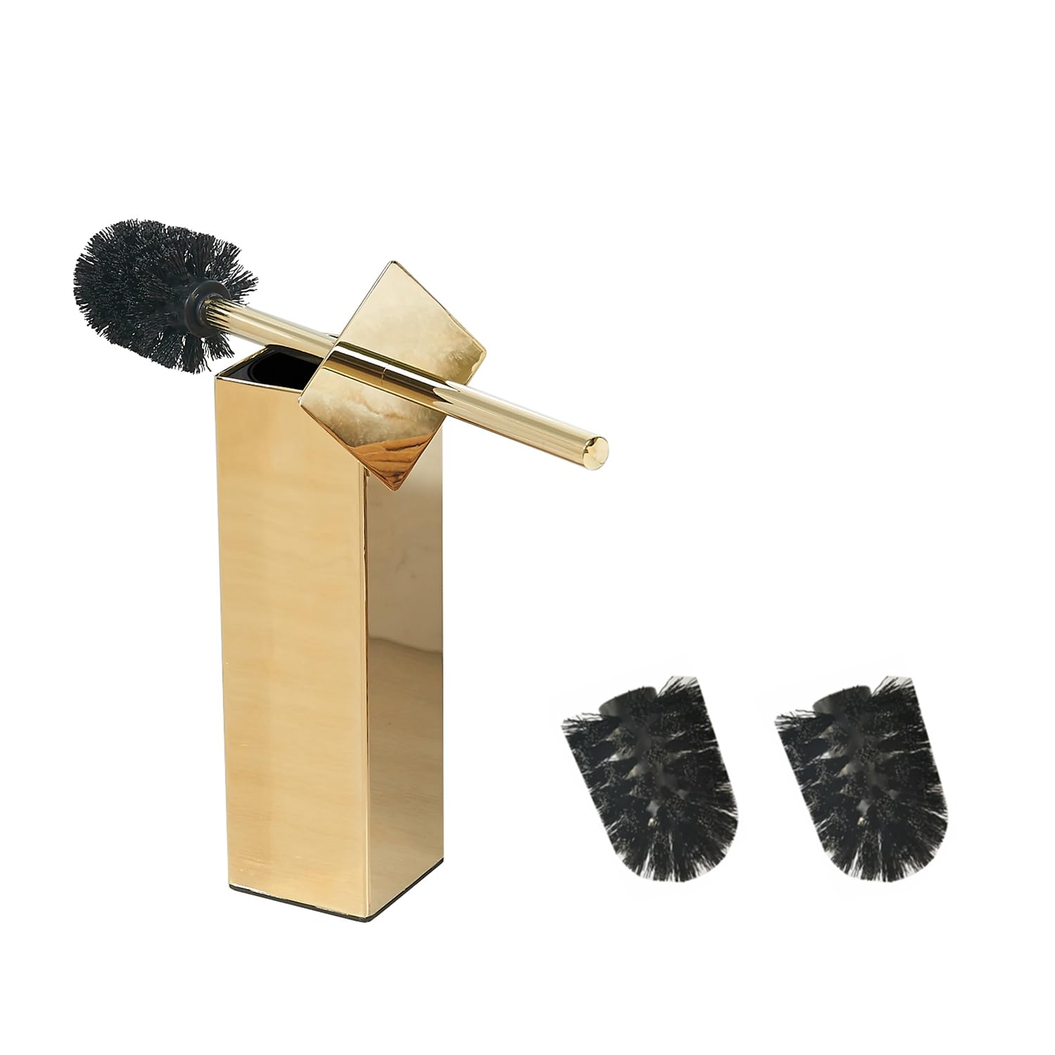 Bgl Gold Stainless Steel Material Stand Toilet Brush Holder For Bathroom And Hotel (Gold)