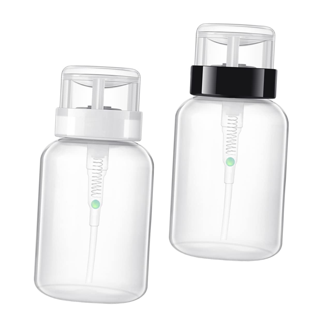 Didiseaon 2pcs Liquid Storage Bottle Press Dispenser Bottles Travel Nail Polish Bottle Empty Bottle of Nail Remover Lockable Pump Bottle Pump Top Bottle Dispenser Nail Polish Remover Pump