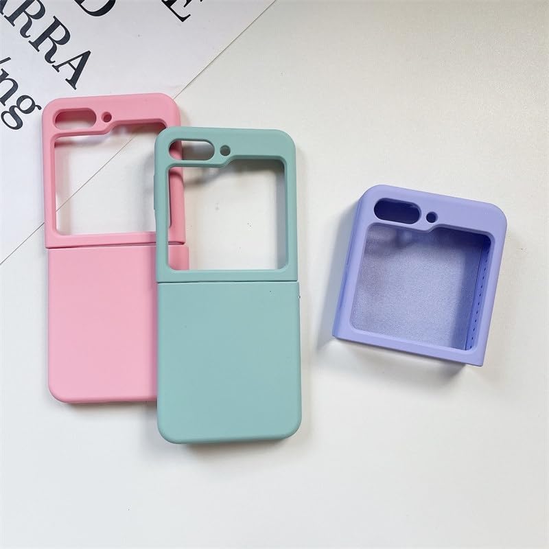 Image of MIDOS Back Cover Compatible with Samsung Z Flip 6 Silicone Case Full Protection Shock Proof Case for Samsung Galaxy Z Flip 6 (Pink)