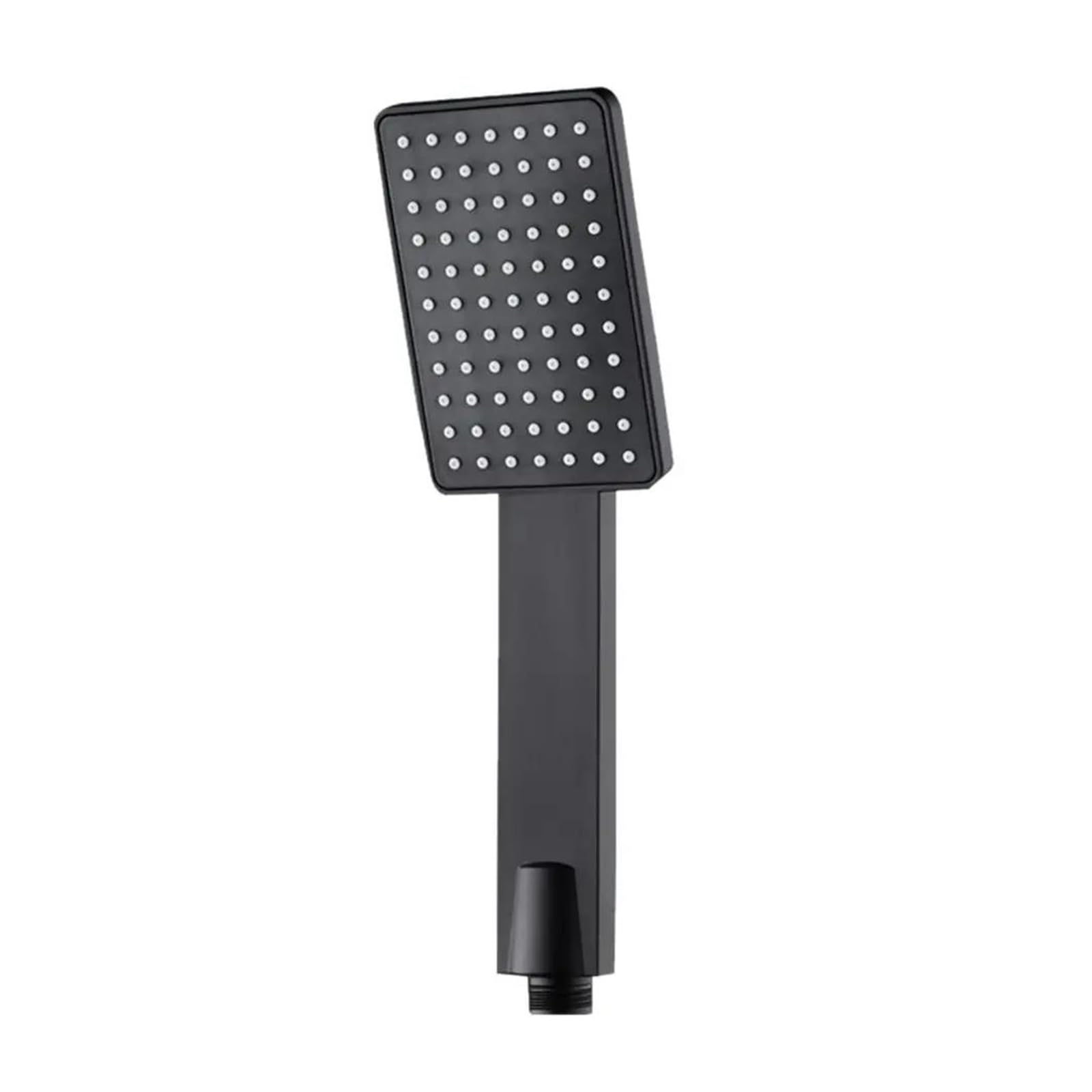 Soffione doccia ad alta pressione, irrigatore portatile quadrato, argento/nero, spruzzatore universale multifunzione(Black)