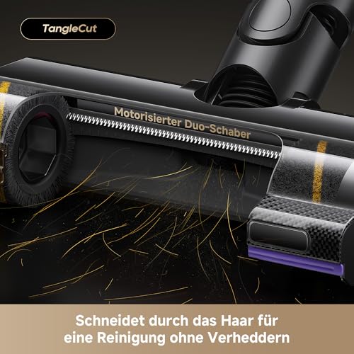 dreame V20 Pro-A Kabelloser Staubsauger, Kantenreinigung 0 mm, ohne Verheddern, für Hartböden und Teppiche, 24.000PA / 210 AW, 90 Min. maximale Laufzeit, Filterung 99,99%, entfernt Tierhaare