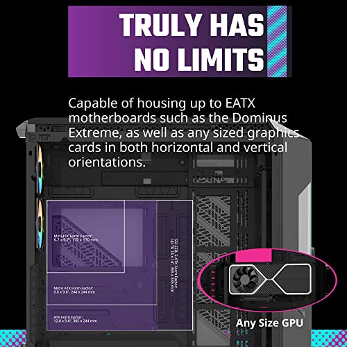 Image of Cooler Master HAF 700 EVO E-ATX High Airflow PC Case, IRIS Customizable LCD .Breathable TG Front Panel, 200mm Sickleflow Fans, 1 x USB 3.2 gen 2 Type C, 4 x USB 3.2 gen 1 (3.0) (H700E-IGNN-S00)