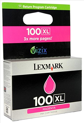 Lexmark 100XL Cartouche d'encre Lexmark Return Programme haute capacité Magenta