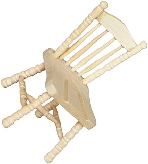 FUNOMOCYA Estatuetas De Cadeira Decoração Para Casa Boneca Estátua Decoração Mini Modelo De Cadeira De Casa Cadeira De Madeira Em Miniatura Cadeira De Jantar Modelo Em Miniatura Mobília De