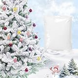 Immagine di Neve Finta per Albero di Natale 907 g - Neve Finta Realistica e Soffice, Decorazione Invernale per Alberi di Natale, Corone, Composizioni Floreali e Progetti Fai da Te | Decorazione Natalizia Bianca