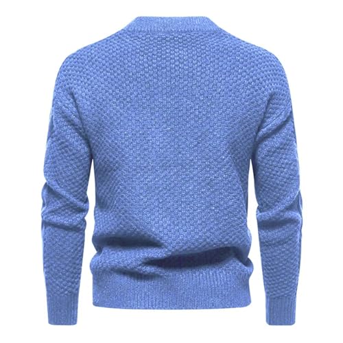 Men'S Autumn and Winter Warm Pullover Knitted Sweater Long-Sleeved Casual and Comfortable Sweater3