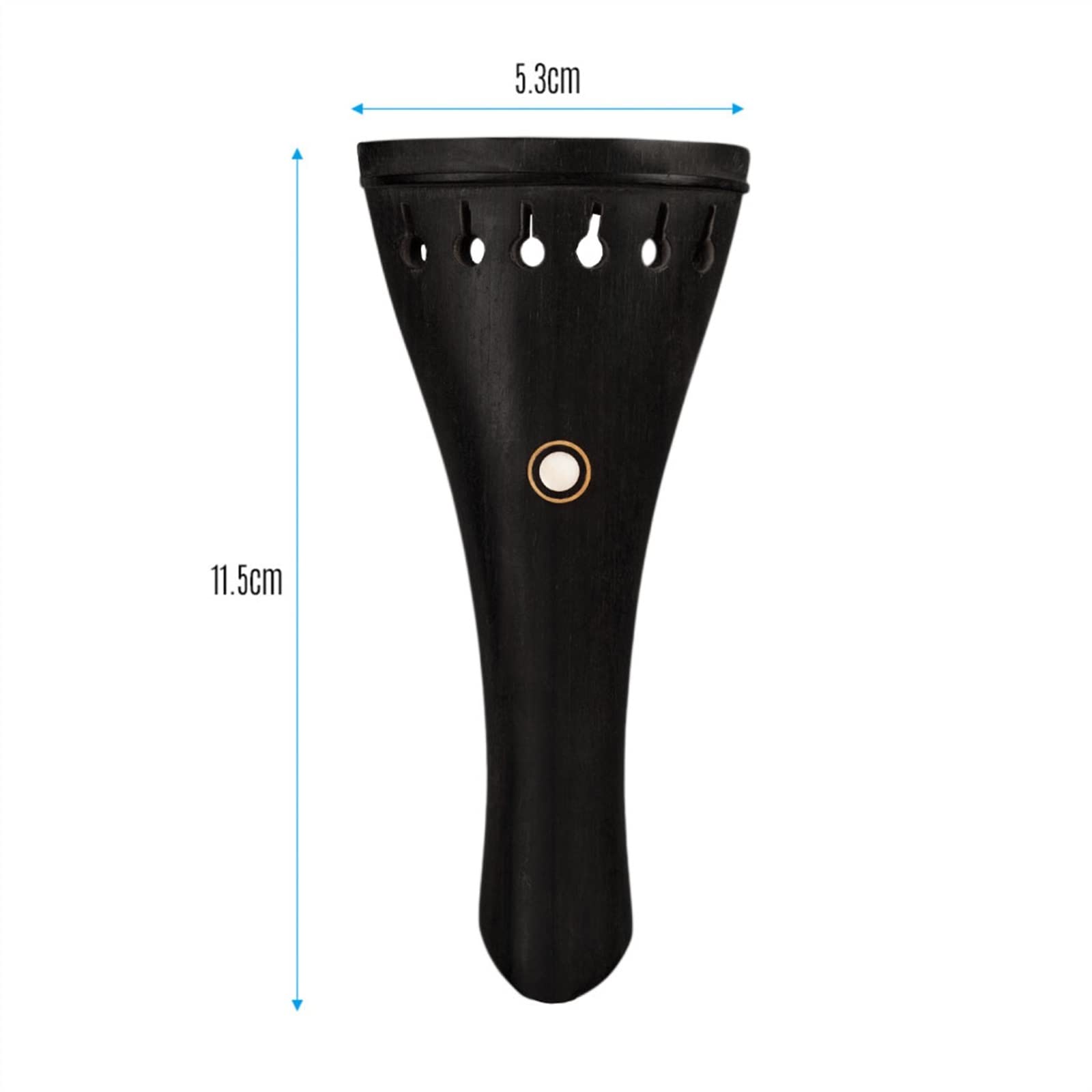 Piezas Repuesto violín 4/4 Violín 6 Cuerdas Colas De Violín Ébano para Violín De Aceite Acústico Y Acesorios De Herramientas De Violín Silencioso Eléctrico (Color : 5PCS)