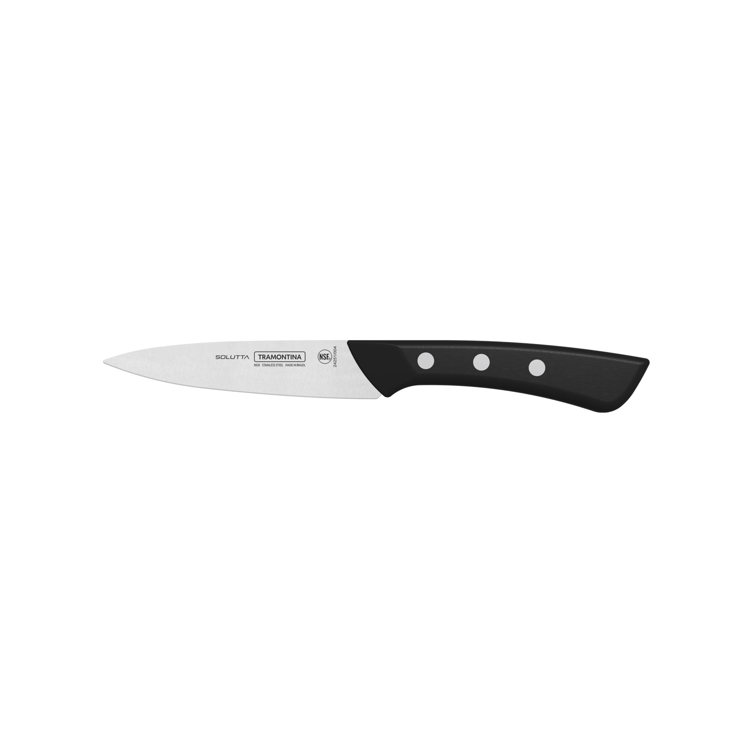 Tramontina SOLUTTA Faca de descascar 10 cm, faca de cozinha feita de aço inoxidável, faca