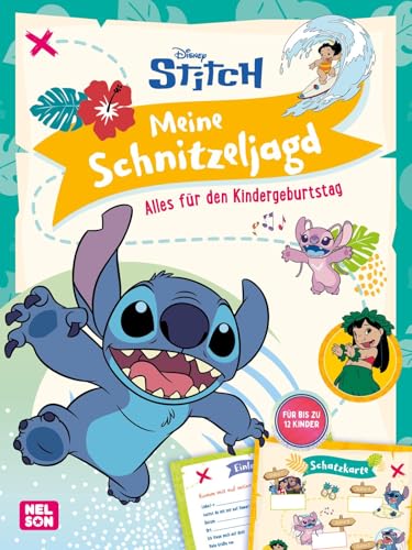 Disney Kreative Beschäftigung: Stitch: Meine Schnitzeljagd: Alles für den Kindergeburtstag | Einladungen, Rätsel und Urkunden für bis zu 12 Kinder ab 5 Jahren
