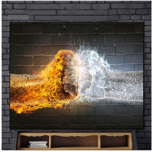 yhyxll Kunst UFC Frostfire Poster Wandkunst Leinwand Malerei Poster und Drucke Nordic Home Decoration Wandbild für Wohnzimmer Schlafzimmer-70x100cm ohne Rahmen
