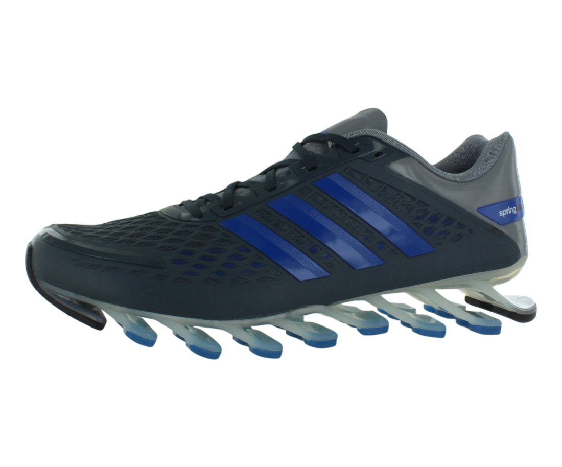 adidas Mens Springblade Razor Running Shoes - Metallic Silver/Solar Blue/Tech Grey