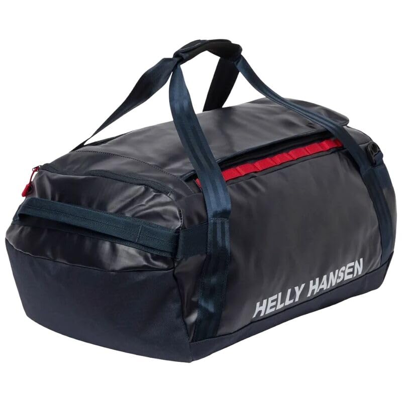 Helly Hansen Guide Duffel Bag, Bolsa de Viaje Azul Navy, 30L, Poliéster Ripstop, Resistente al Agua, Convertible en Mochila (Azul)