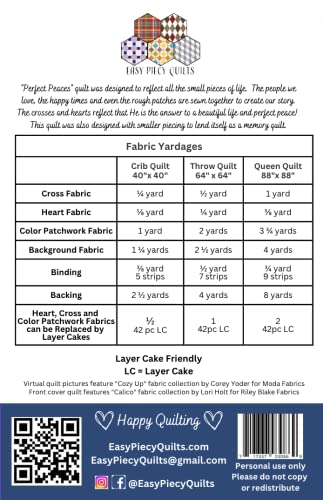 Perfect Peaces Quilt Pattern #TOP1