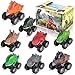 SHANNA Juguete Dinosaurio, Dinosaurio Coche Figuras Dinosaurios Juego Educativo Dinosaurios con tapete para Juego Dinosaurios para niños niñas, cumpleaños (Juego Coches Dinosaurios)