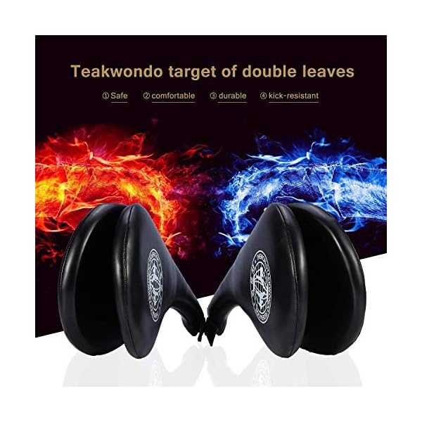 Taekwondo-Double-Kick-Pad-Target-Tae-Kwon-Do-Karate-Kickboxing-Training-TKD-Kicking-Pad-Practice-Kick-Target-Training-Double-Face-Kick-Foot-Pad-Martial-Arts-Equipment-Sporting-Goods-Paddle-Black Taekwondo Double Kick Pad,Target Karate Kickboxing Training TKD Kicking Pad,Practice Kick Target Training Double Face Kick Foot Pad,Martial Arts Equipment Sporting Goods Paddle - Black