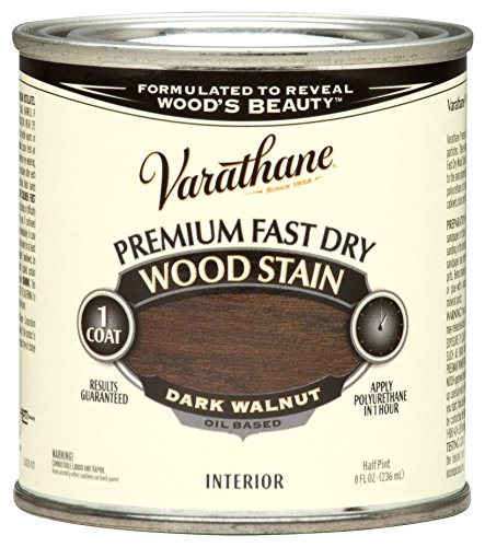 Rust-Oleum 262025 Dark Walnut Varathane Premium Fast Dry Wood Stain, 2 Pint Can (Pack of 4)