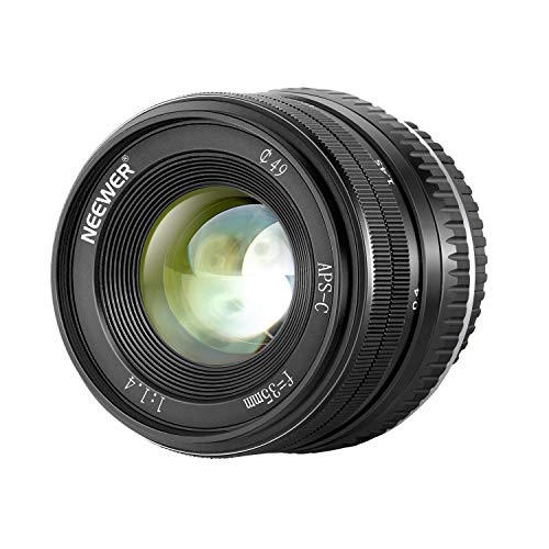 Neewer 35mm F1.4 Large Aperture Prime APS-C Aluminum Lens Compatible with Fuji X Mount Mirrorless Cameras X-A1 X-A10 X-A2 X-A3 X-at X-M1 X-M2 X-T1 X-T10 X-T2 X-T20 X-Pro1 X-Pro2 X-E1 X-E2 X-E2s