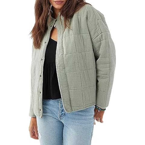 O'NEILL Women's Lightweight Oversized Quilted Jacket Cover