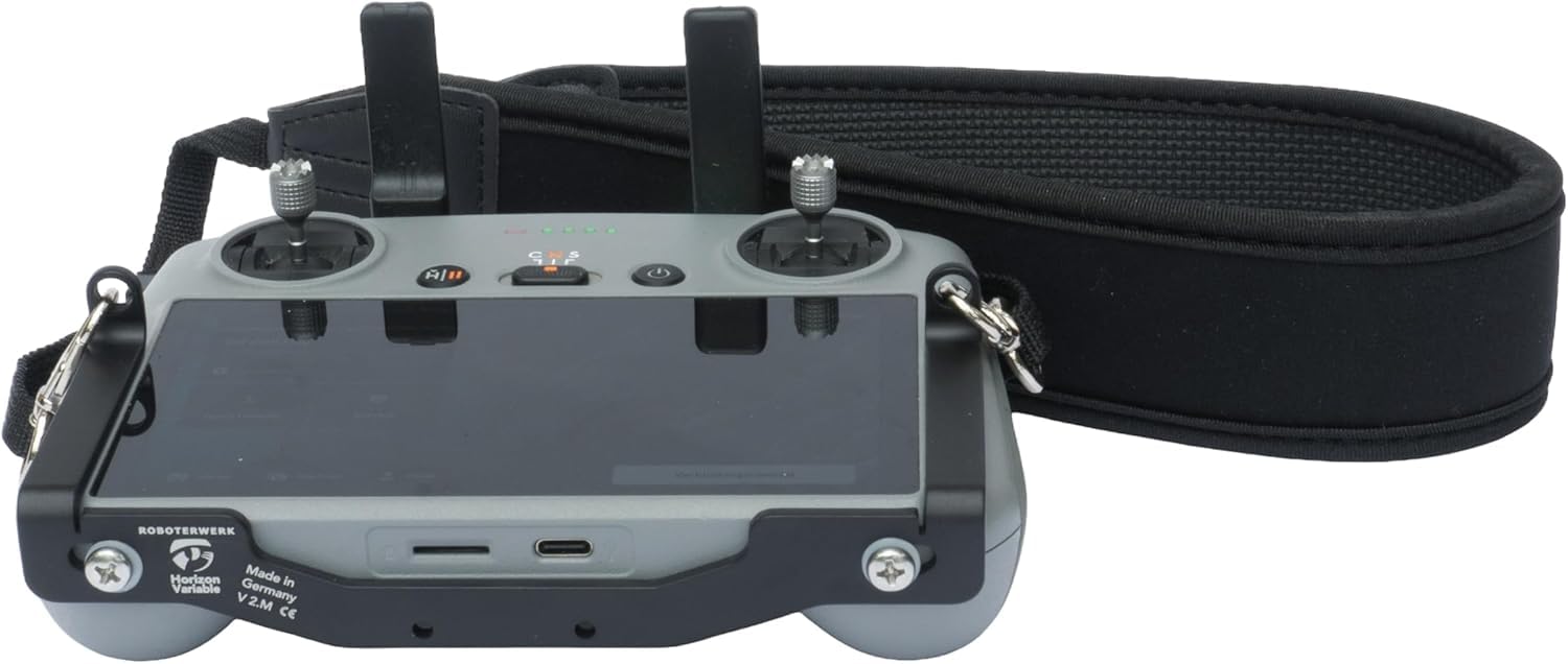 Roboterwerk - Universelles Schultergurt-System für DJI Controller: Kompatibel mit DJI Smart, RC Pro, RC & RC2 - Innovative Waagerechte Aufhängung für Stabilität und Präzise Steuerung