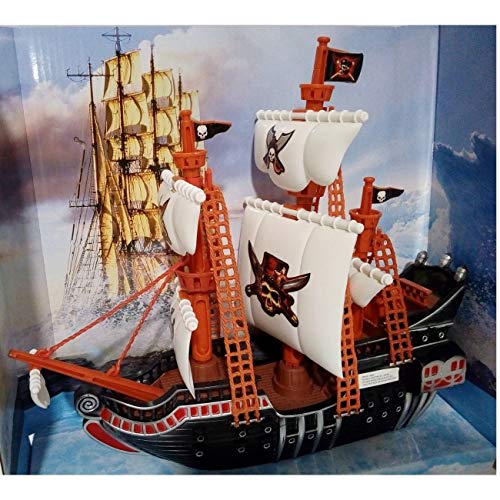 Piratas Barco Juguete de Diseño Realista/para niños a Partir de 3 Años, 27x10x30 cm