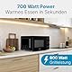 Clatronic® Mikrowelle mit Grill | 800 Watt | 5 Stufen | 20 Liter Garraum | 360° Drehteller | Timer mit Endsignal | inkl. Grillrost | Microwelle | Microwellengerät | MWG 792 schwarz