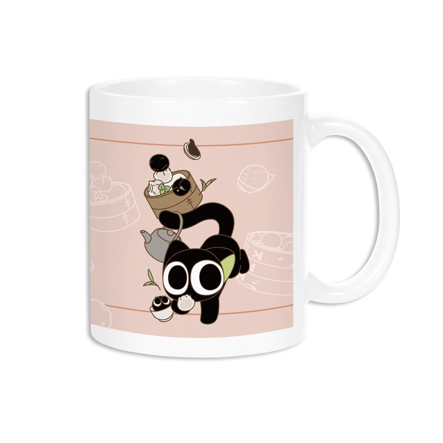 羅小黒戦記 マグカップ　飲茶　ムゲン　無限 Amazon.co.jp: 羅小黒戦記 描き下ろしイラスト シャオヘイ [猫] B 飲茶
