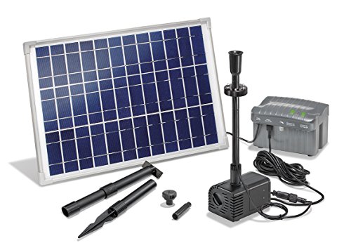 Set pompe solaire Esotec 101780 avec éclairage, avec batterie de stockage