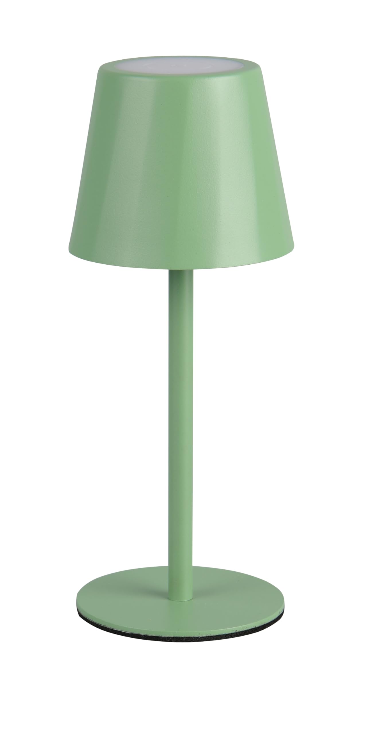 Reality Leuchten LED Akku Außen Tischleuchte Diaz R55961149, Metall Pistaziengrün, inkl. 1.6 Watt LED, Lichtfarbe einstellbar, 4-fach Touch