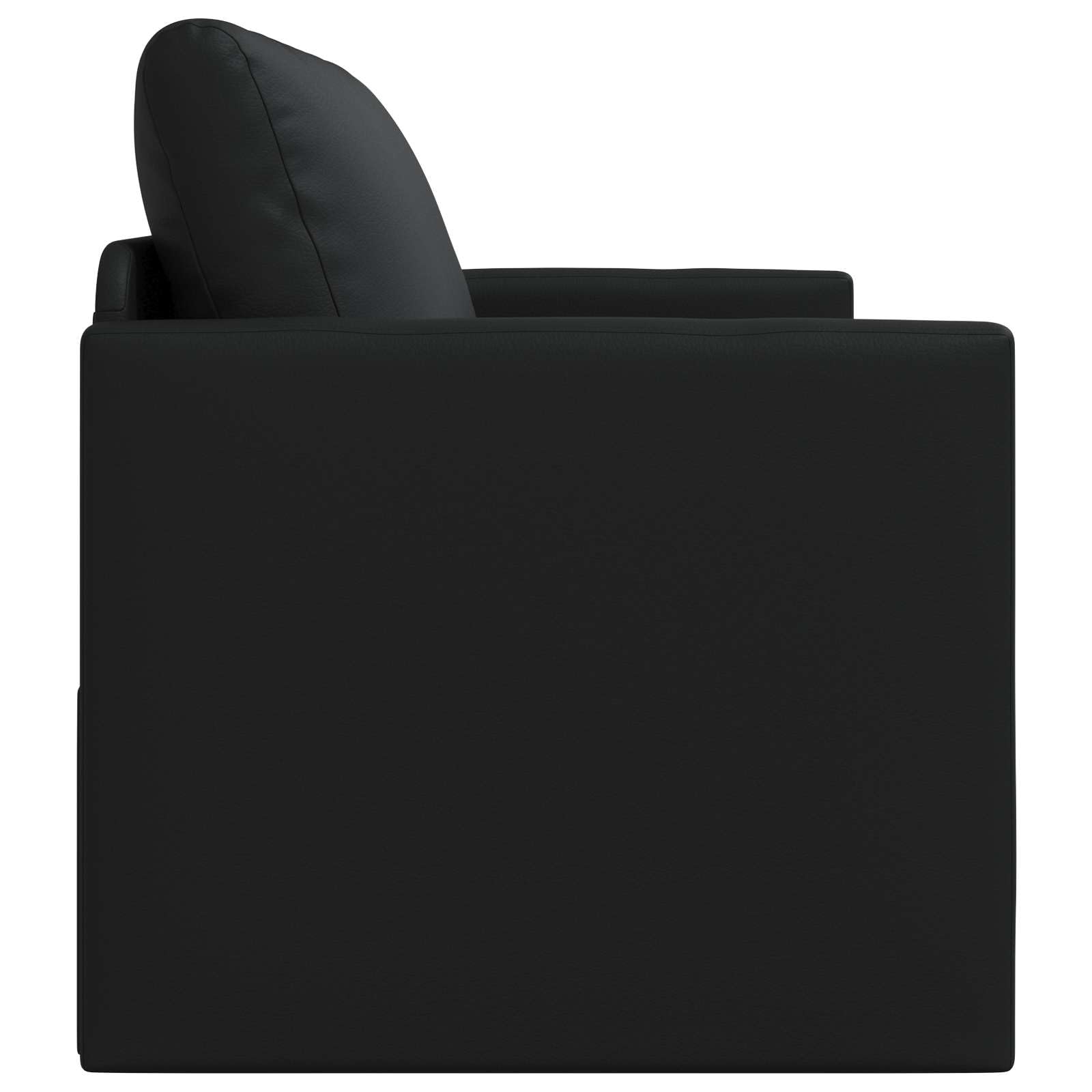 Quoril Canapé-lit noir 124 x 71 x 78 cm en cuir synthétique avec fonction couchage et espace de rangement pour salon, chambre d'amis, peu encombrant, confortable
