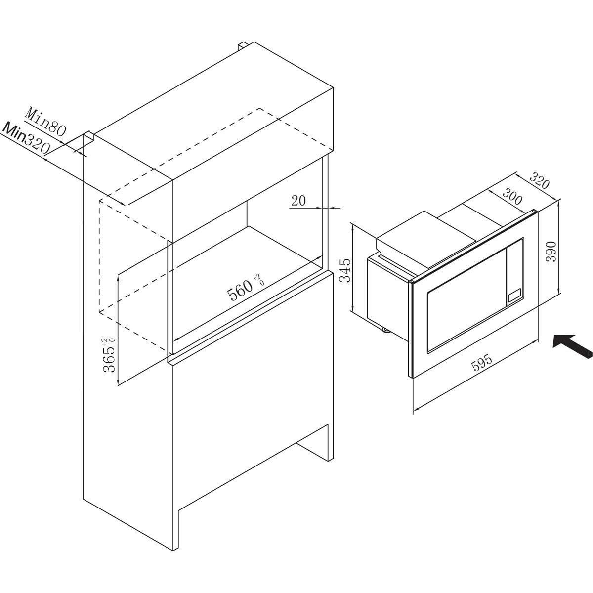Amica EB-Mikrowelle m. Grill EMW 13185 E eds