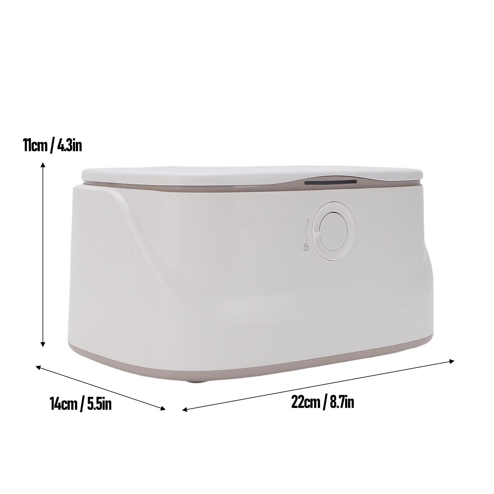 FTVOGUE Chauffe-lingettes pour bébé, Chauffe-lingettes Humides en PP et Distributeur, pour Couches pour bébé de Grande capacité 10 W avec Veilleuse, 11 X 14 X 22 Cm pour les Soins de la Chambre de