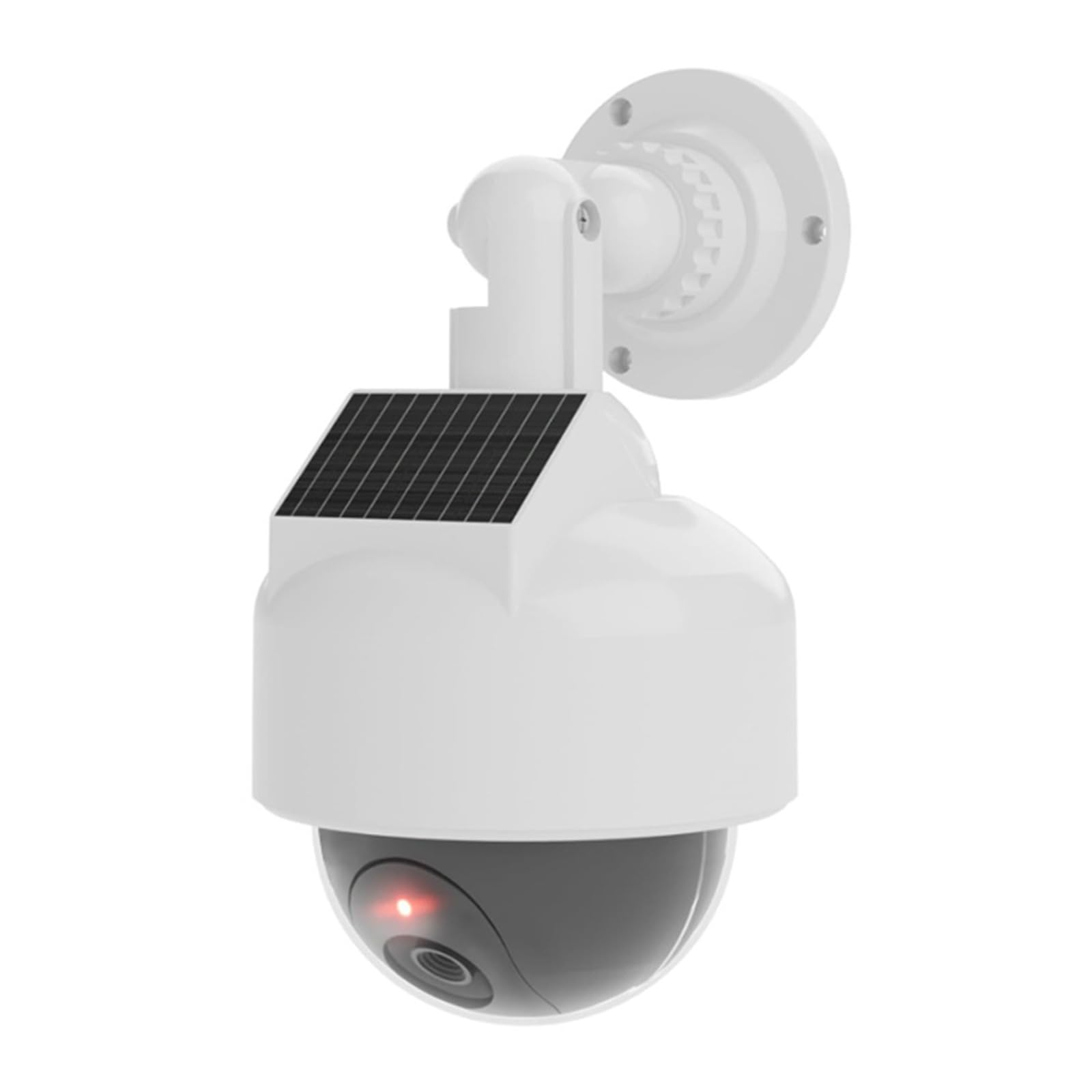 Solar Powered Simulated Surveillances Camera CCTV Security Simulation Monitor with LED Light Fake Dome Cameras Solar Powered Fake Dome CCTV Security Simulation Monitor with LED Light for Outdoor
