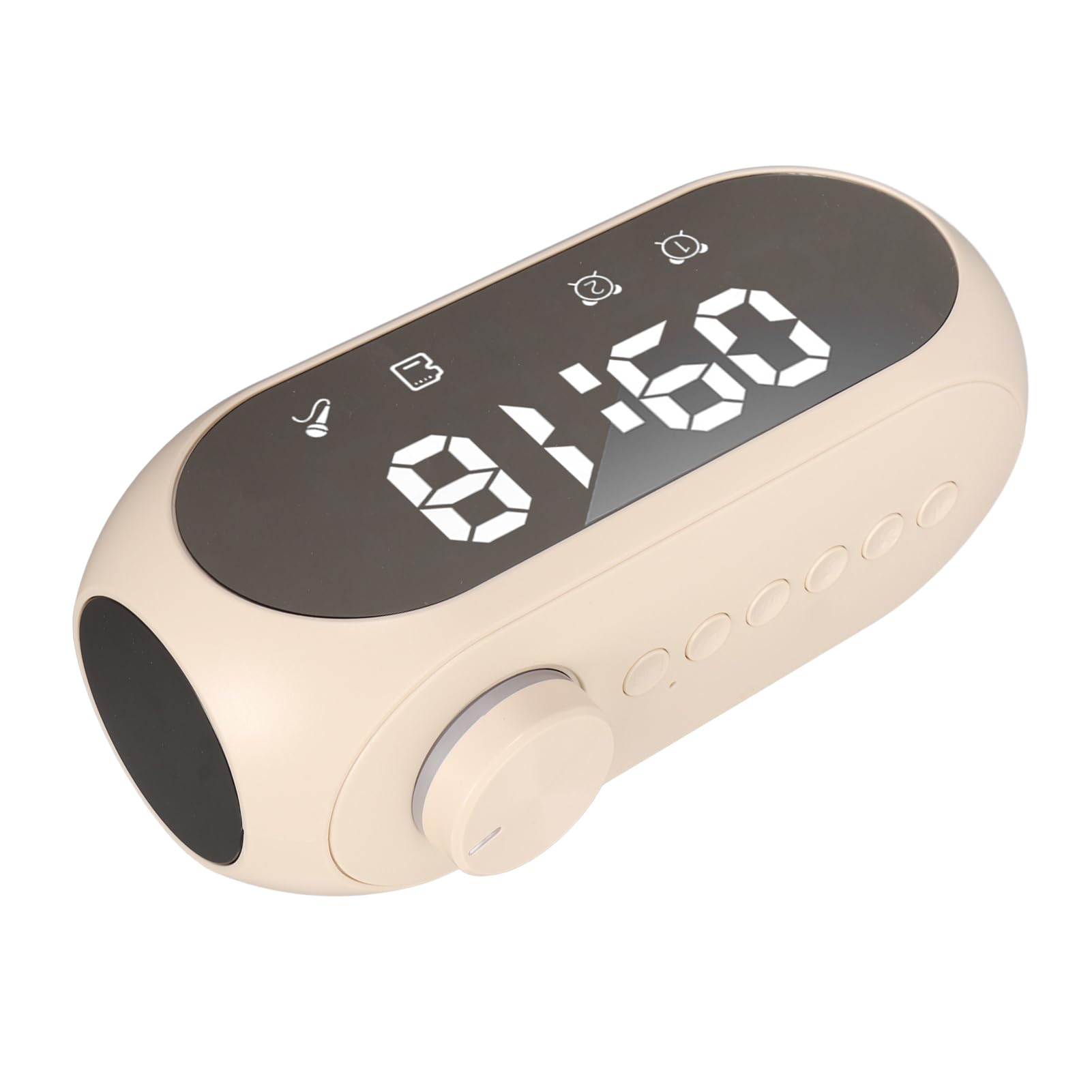 Radio-réveil Numérique pour Chambre à Coucher, Horloge FM de Chevet avec Haut-Parleur Bluetooth sans Fil, éclairage RVB, Grand écran Miroir, Double Alarme, Charge de Type C, pour