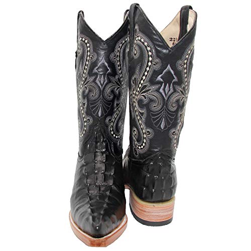 Western Shops Mens Crocodile Alligator Print Leather Cowboy Western Boots Snip Toe4
