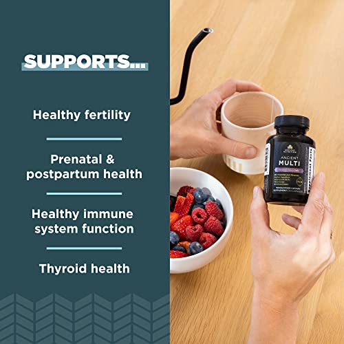 Ancient Nutrition Multivitamin for Women, Women's Once Daily Supplement, Methlyated Vitamin B, C, K2, Magnesium, Folate & Iron, Supports Bone Health, 30 Count - Image 4