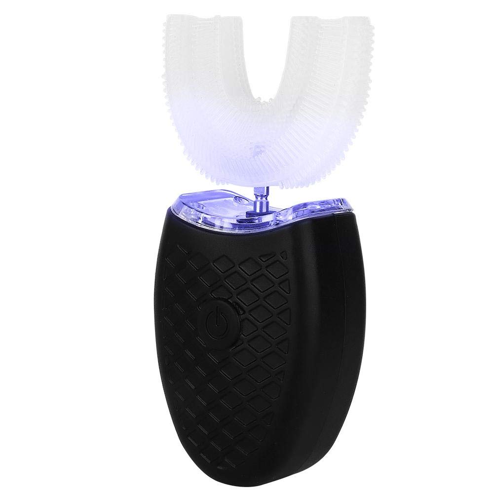 Spazzolino Elettrico A Forma Di Uspazzolino elettrico a forma di u, Spazzolino denti elettrico con testina a forma di U, dispositivo per sbiancamento dei denti a luce con ricarica wireless,