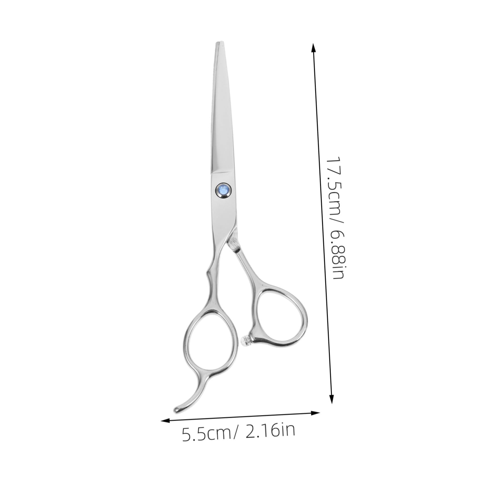 ABOOFAN Ciseaux de Coiffure Gauchers pour Usage Professionnel et Amateur 2 Pièces en Acier Inoxydable Poignée Ergonomique et Design Innovant Argenté