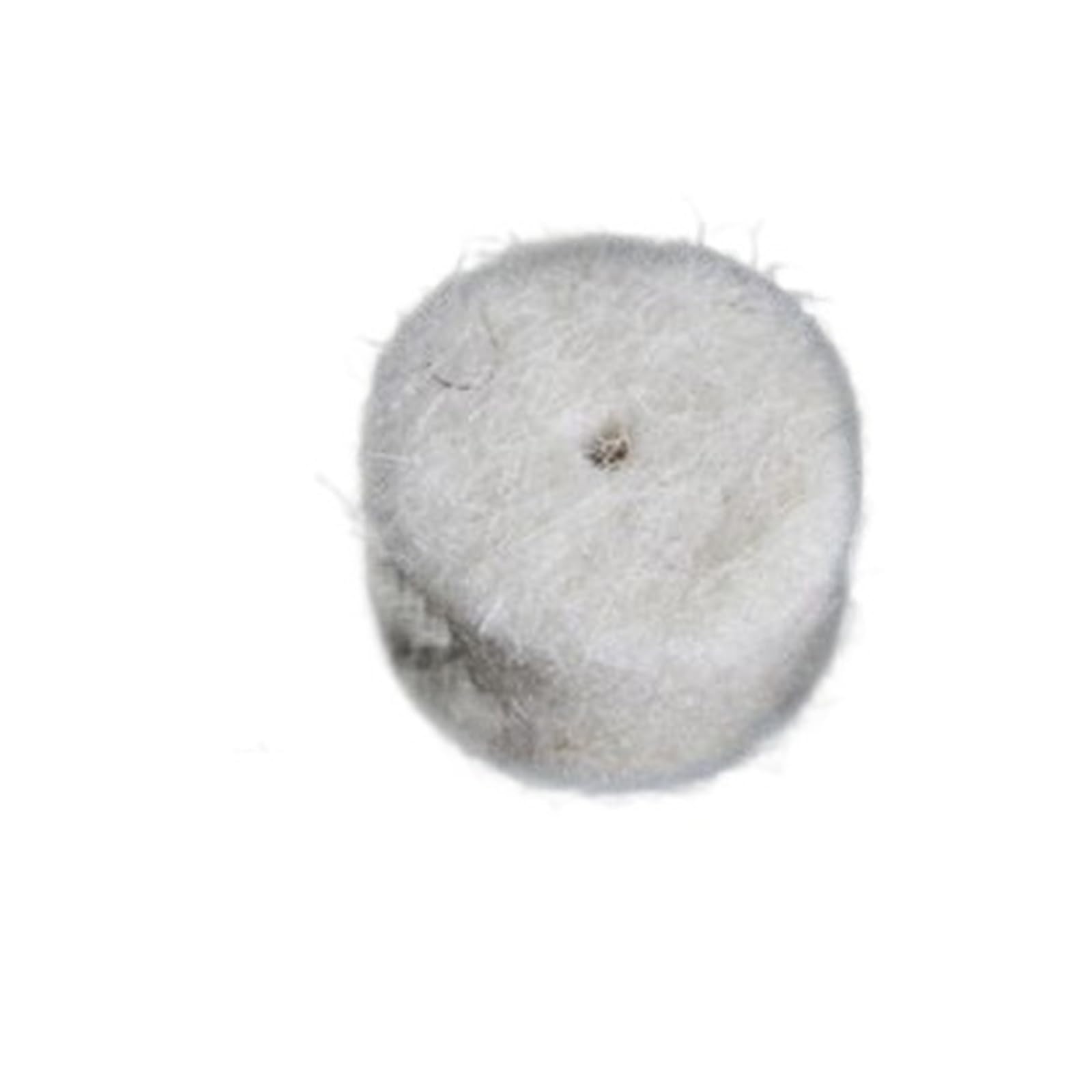 100Pcs Wool Felt Polishing Buffing Pad 13mm + 2 Shank For Grinding Wheel