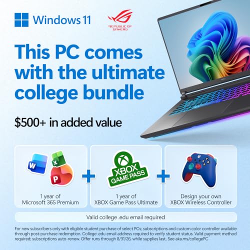 Image of ASUS ROG Strix G16 (2025) Gaming Laptop, 16 inch FHD+ 16:10 165Hz /3ms, NVIDIA GeForce RTX 5060, Intel Core i7 Processor 14650HX, 16GB DDR5, 1TB Gen 4 SSD, Wi-Fi 7, Windows 11 Home, G615JMR-AS74