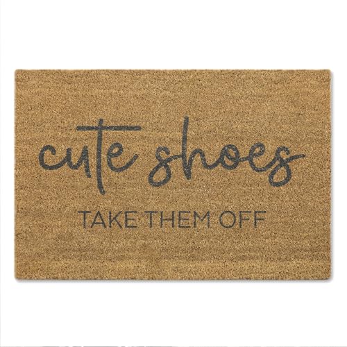 Image of A1 Graphics Ltd Cute Shoes Take Them Off Doormat Funny Entryway Mat, Modern Home Décor, Humorous Front Door Gift
