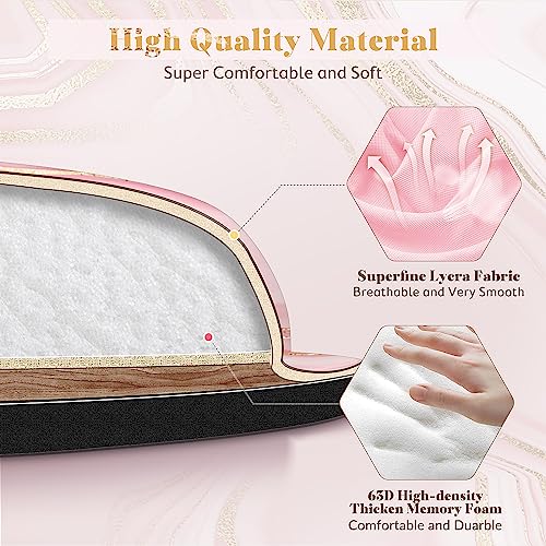 Image of Gimars Upgrade Enlarge Gel Memory Foam Set Keyboard Wrist Rest Pad, Comfortable Ergonomic Design for Easy Typing Pain Relief, Firm Mouse Wrist Cushion Support for Office, Computer, Laptop, Mac