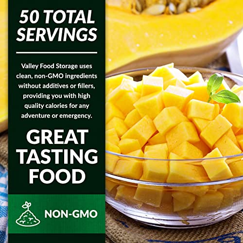 Image of Freeze Dried Yellow Squash 10-Bag Bucket, 35 Oz | Premium Emergency Food Supply 25 Year Shelf Life | Prepper Supplies, Survival Food, Off Grid Living Supplies | Valley Food Storage Packaged in USA