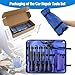 17 Pcs Auto Trim Removal Tool Kit, Pick Set Car Door Panel Clip Removal Tool Mechanic Hook and Pick Tool Set with Storage Bag & Gloves for Automotive Repair and Car Body Door Panel Fastener Removal