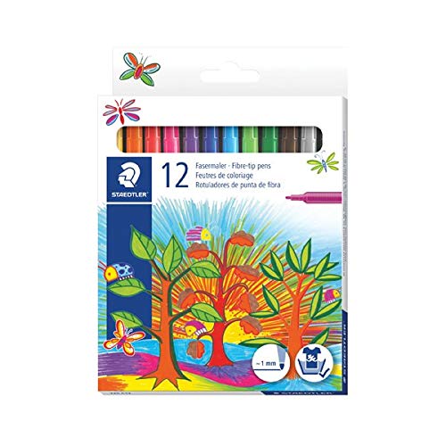 Staedtler Noris Fibre Tip Pens Assorted Colours (Pack of 120) 325 C12