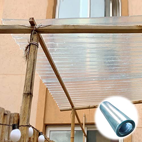 Paneles de techo de policarbonato con protección UV para invernaderos, cobertizos, cocheras, casetas, perreras, garajes, 0,8 x 1 m