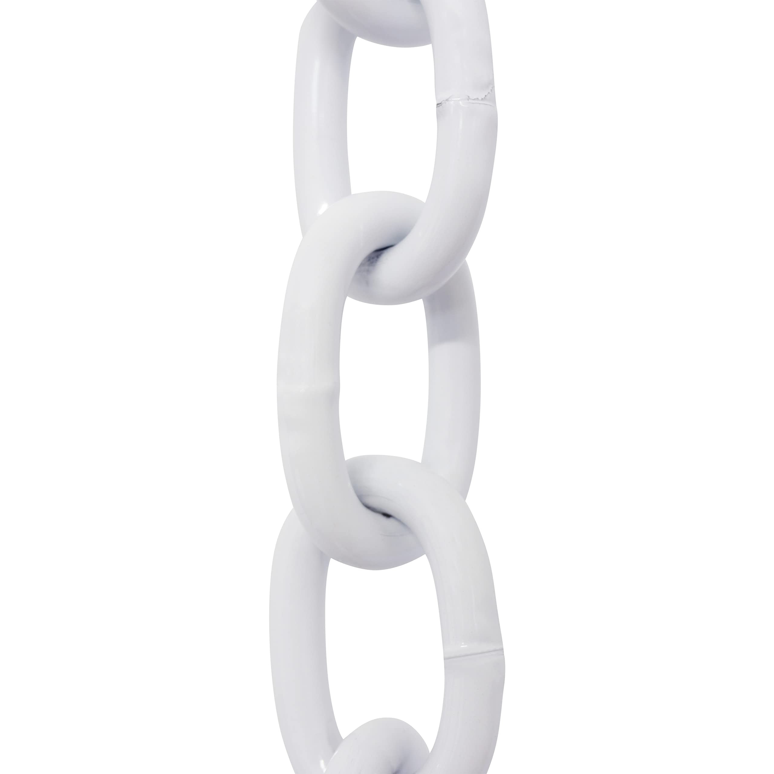 RCH Hardware CH-S60-02-WHT-10 Steel Chandelier Chain, White (10 Feet)