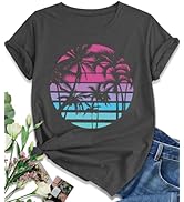 EUOW Tshirts for Womens Graphic Summer Tees Short Sleeve Loose Fit Trendy Tops