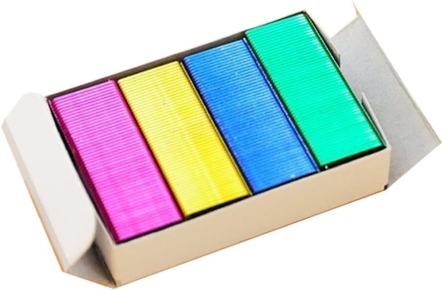 800 Pcs Color Staples DIY Shop Stapler Refills Standard Book Mini Staples Office School Supplies (24/6mm)